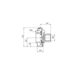L-Schwenk-Drosselrückschlagventil, Typ V17 00 18/C, AG G 1/8 Zoll, Abluftdrossel