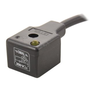 Gerätestecker BF A, LED gelb, 230V AC und VDR Kabel 5m