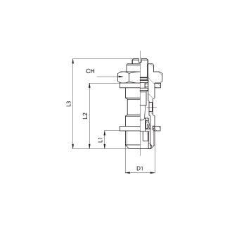 Schwenk-Drosselrückschlagventil, Typ V15 00 18/C, AG G 1/8 Zoll, Abluftdrossel