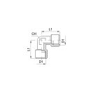 L-Aufschraubverschraubung, Typ A 021 34 34, IG G 3/4 Zoll