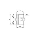 Doppelnippel, Typ A 005 18 18 (3 N), AG G 1/8 Zoll