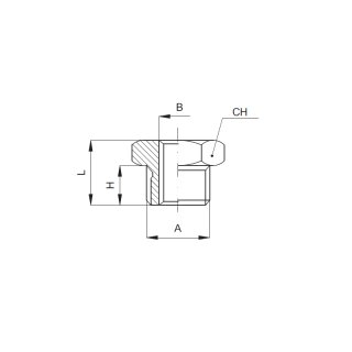 Reduziernippel, Typ A 001 34 38 (8 RMF), G 3/4 Zoll / G 3/8 Zoll