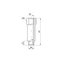 Reduzierverbindung, Typ A 039 R 1/4 - 28 lg., IG G 1/4...