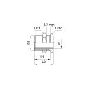 Schott-Verschraubung, Typ A 044 18 18, G 1/8 Zoll