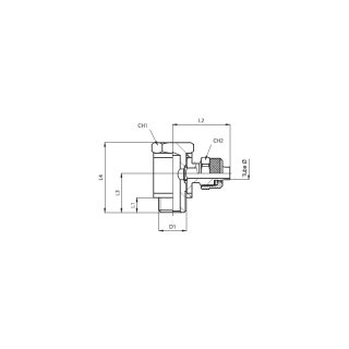 Schwenk-L-Verschraubung, Typ C34 06 18, AG G 1/8 Zoll, 6-4 mm