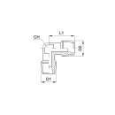 L-Verschraubung, Typ A 035 14 14, AG R 1/4 Zoll