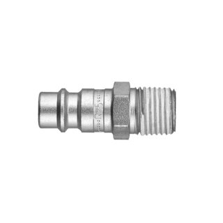 Serie 25SF, Stecknippel-AG, R 3/8 Zoll, NW 7,8 / 48 qmm, Stahl vernickelt