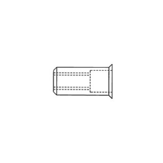 Blindnietenmutter, M8 x 18,5 mm, Stahl verzinkt