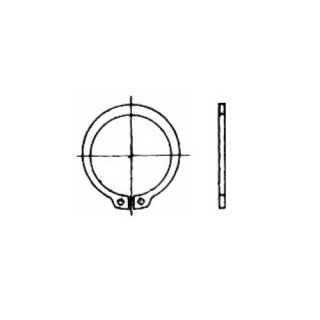 Sicherungsring, DIN 471, 14,3 mm, Edelstahl 1.4122