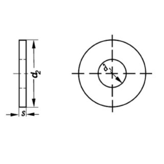 Unterlegscheibe, DIN 9021, 18 mm x 6,4 mm, Edelstahl V2A
