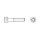 Zylinderschraube mit Innensechskant, DIN 912, M4 x 65 mm, Stahl verzinkt