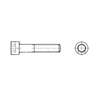 Zylinderschraube mit Innensechskant, DIN 912, M14 x 30, Stahl 8.8 A2K