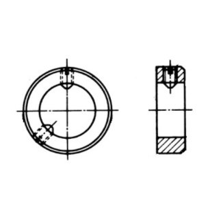 Stellring, A 25 blank, DIN 705