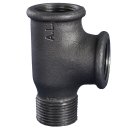 Temperguss T-Stück, Typ 134, IG / AG, G 3/4 Zoll, R...