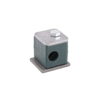 Komplettschelle, SP108PPDPAS, Standard-BR, gerippt, AS kurz, PP, 8 mm, BG 1